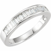 1/2CT spolu Anniversary Ring Mounting for Baguettes