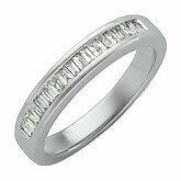 1/3CT spolu Anniversary Ring Mounting for Baguettes