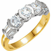 1 CTW Diamond 3-Stone Ring