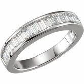 3/4CT spolu Anniversary Ring Mounting for Baguettes