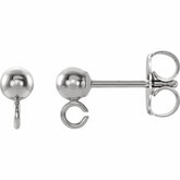 3mm Ball Post Earring with Jump Ring