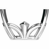 29019 / Sterling Silver / 7X5 Mm / 4 Prong Fleur De Lis Earring Setting