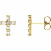 Accented Cross Earrings