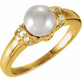 Accented Ring Mounting for Pearl