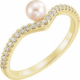 Asymmetrical Pearl Ring