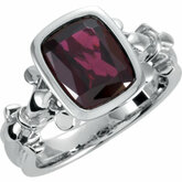 Gemstone Fleur-de-lis Design Ring alebo neosadený