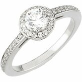 Halo-Styled Engagement Ring alebo párová Obrúčka
