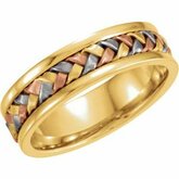 Hand-Woven 5mm Tri-Color Band
