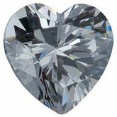 Heart Lab Created White Cubic Zirconia