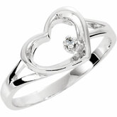 Heart Shape Teen Ring