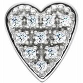 Heart Shaped 10-Stone Cluster Top