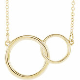 Interlocking Circle Necklace or Center