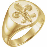 Pánsky Pečatný prsteň - Fleur de Lis
