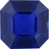 Modified Square Genuine Blue Sapphire (Black Box)