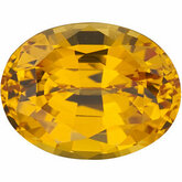 Oval Lab Created Yellow Sapphire