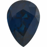 Pear Genuine Blue Sapphire