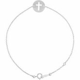 Pierced Cross Bracelet