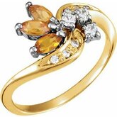 Ring Mounting for Marquise Gemstones