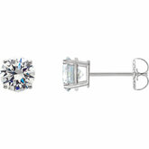 Round 4-Prong Lab-Grown Diamond Stud Earrings