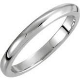 Solstice Solitaire&#174; Tapered Knife Edge Band