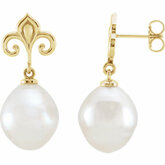 South Sea Cultured Pearl Earrings alebo neosadený