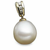 South Sea Cultured Pearl & Diamantový prívesok