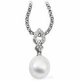 South Sea Cultured Pearl & Diamantový prívesok