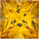 Square Lab Created Yellow Sapphire
