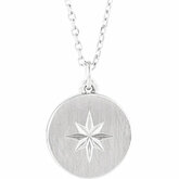 Starburst Disc Necklace or Pendant