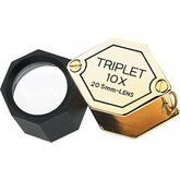 Triplet Loupe 10 x 20.5MM Gold