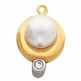 Dva odtiene Accented Dangle Mounting for Pearl
