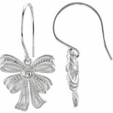 Vintage-Inspired Bow Design Dangle Earrings