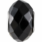KeraÂ® Facted Black Onyx Natural Stone Bead