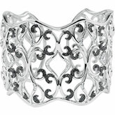 1 1/3CT spolu Black & White Diamond Cuff Bracelet