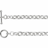 Cable Link Bracelet with Toggle Clasp