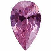 Pear Lab Created Pink Cubic Zirconia