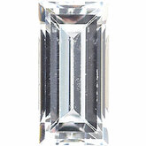 Straight Baguette Lab Created White Cubic Zirconia