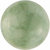 Round Genuine Nephrite Jade