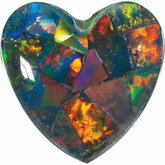 Heart Lab Created Mosaic Opal