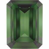Emerald/Octagon Genuine Green Tourmaline