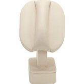 Large Beige Leatherette Ring Stand