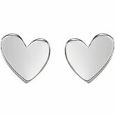 Asymmetrical Heart Earrings