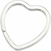 Heart Shaped Split Key Ring