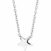 653626 / Sterling Silver / Polished / Star Necklace