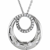 1/3CT spolu Diamond45cm (18inch)náhrdelník