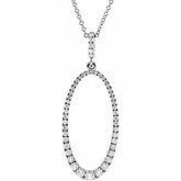 5/8CT spolu Diamond45cm (18inch)náhrdelník