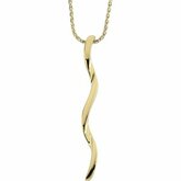 Gold Fashion Pendant on an45cm (18inch) Diamond Cut Wheat Chain
