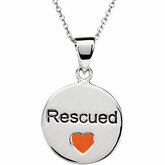 Heart U Back&trade; Rescue Pendant with chain