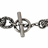 Sterling Silver Black Ruthenium Plated Link Chain