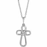 Knotted Cross Necklace or Pedant